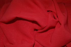 Voile stoffen - Voile stof - Chiffon uni - rood - 3969-015