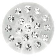 Knopen* - Knoop transparant met steentjes 5669-34