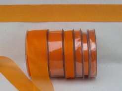 25 mm band - Organza de luxe 25 mm oranje (17)