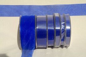 15 mm Band - Organza de luxe 15 mm kobaltblau (40)