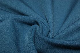Stretch stoffen - Stretch stof - Bi-stretch - petrol - 1615-124