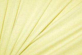 Citroengele stoffen - Tricot stof - licht citroen - geel - 2194-032