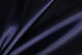 97% Polyester, 3% Elastan stoffen - Satijn stof - lichte stretch - donkerpaars/blauw - 4241-047