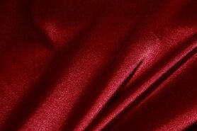 97% Polyester, 3% Elastan stoffen - Satijn stof - stretch - rood - 4241-016