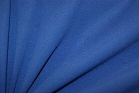Viscose, polyester, lycra stoffen - Stretch stof - Bi-stretch (crêpe) - kobalt - 2773-005