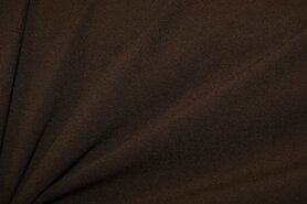 Stretch stoffen - Stretch stof - Bi-stretch (crêpe) - donkerbruin - 2773-058