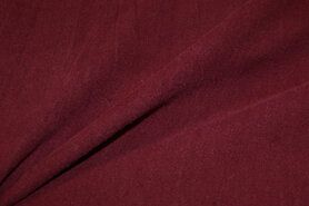 Bordeaux rode stoffen - Linnen stof - Gewassen Ramie - bordeaux - 2155-018