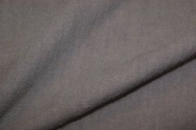 Broek stoffen - Linnen stof - Gewassen Ramie - grijs - 2155-068