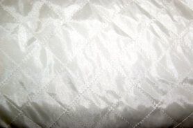 Doorgestikte stof - Doorgestikte stof - Gestepte voering - off-white - 0168-001