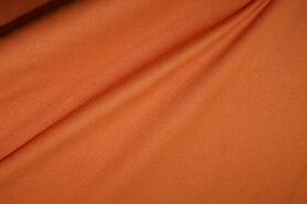 Oranje stoffen - Katoen stof - zacht donker - oranje - 1805-036