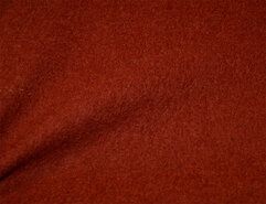 Bruine stoffen - Wollen stof - Gekookte wol donker - terra - 4578-056