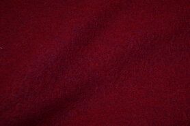 Rode stoffen - Wollen stof - Gekookte wol cerise/donker - fuchia - 4578-317