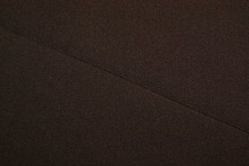 Vitrage stoffen - Voile stof - Crêpe Georgette - donkerbruin - 3956-058