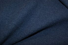 OEKO-TEX stoffen - Wollen stof - Gekookte wol - blauw - 4578-106 