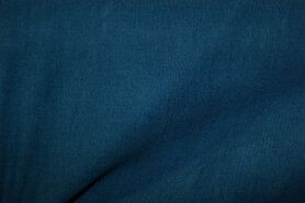 Blauwgroene stoffen - Ribcord stof - petrol - 9471-224