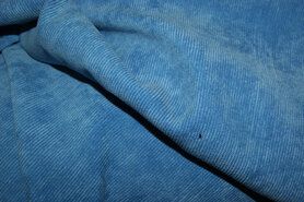 Hondenkleding stoffen - Ribcord stof - lichte stretch - turquoise - 1576-004