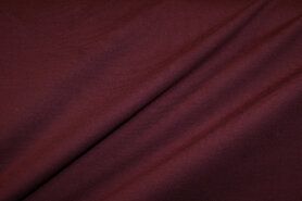 Bordeaux rode stoffen - Tricot stof - bordeaux - 5438-018