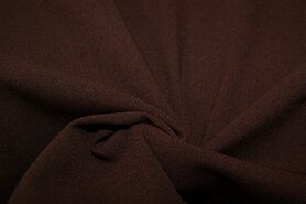 Doorschijnende stoffen - Voile stof - Crepe Georgette - bruin - 3956-055