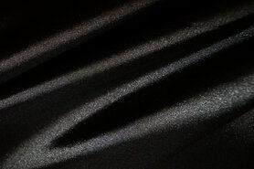 Sjaal stoffen - Satijn stof - stretch - zwart - 4241-069