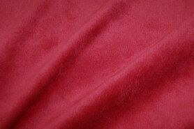 Meubelstoffen - Ribcord stof - lichte stretch - rood - 1576-015