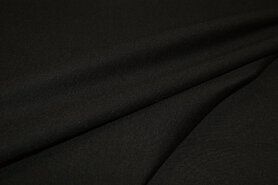 Gladde stoffen - Tricot stof - Punta de Roma - zwart - 9601-069