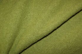 Poncho stoffen - Wollen stof - Gekookte wol fris - mosgroen - 4578-024