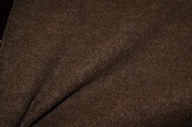 OEKO-TEX stoffen - Wollen stof - Gekookte wol - bruin - 4578-053