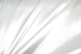 Sjaal stoffen - Satijn stof - stretch - wit - 4241-050