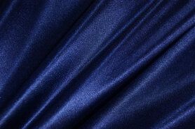 Kobalt blauwe stoffen - Rekbare voering donkerkobalt 7900-006