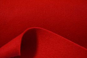 rode stoffen - Tassen vilt 7071-015 Rood 3mm 