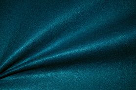Blauwgroene stoffen - Tassen vilt 7071-024 Petrol 3mm 