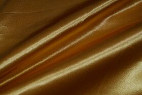 100% polyester stoffen - Satijn stof - geel-goud - 4796-080