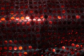 Lamee/Paillette stoffen - Paillette stof - rood - 5585-015