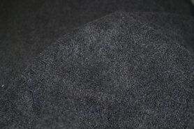 Gemeleerde stoffen - Fleece stof - donkergrijs - (gemeleerd) - 9112-068