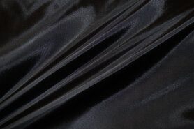 100% polyester stoffen - Voering stof - zwart - 7801-069