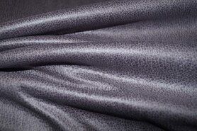 Nepleer stoffen - Kunstleer stof - Unique Leather grijs/lila - gloed - 0541-825