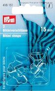 Transparent - Prym Bikini Clip 15 mm (416.151)