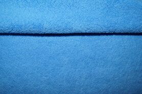 80% katoen, 20% polyester stoffen - Fleece stof - katoen - blauw - 997047-850