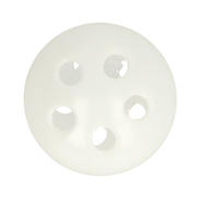 Witte / creme - Rammelaartje bal 2.5 cm 96017*