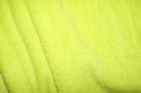 Lime stoffen - Fleece stof - lime/groen - 9111-023