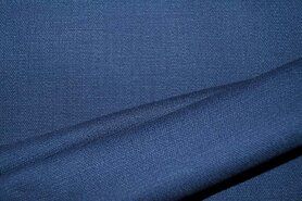 Blauwe stoffen - Linnen stof - Stretch linnen - blauw - 0591-693