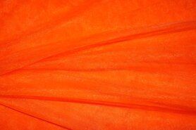 Oranje stoffen - 999751-192 Rekbare fijne tule oranje
