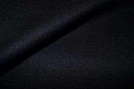 Zwarte stoffen - Linnen stof - Stretch linnen - zwart - 0591-999