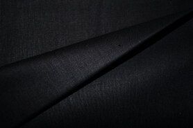Fleece katoen Sherpa stoffen - Katoen stof - 2.40 m breed - zwart - 7400-026