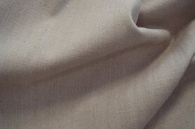 Populaire stoffen - Linnen stof - Interieur- en gordijnstof linnenlook (breed) beige - gemeleerd - 303329-V