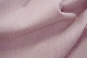 Linnen stoffen - Linnen stof - Interieur- en gordijnstof linnenlook (breed) roze - gemeleerd - 303329-M1