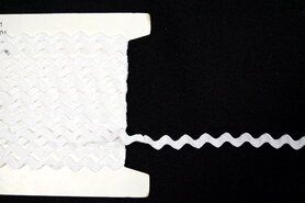 Zigzag band* - Zigzag band wit