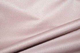 Decoratie en aankleding stoffen - Polyester stof - Interieur en gordijnstof Velours ultrasoft - oudroze - 065340-U12