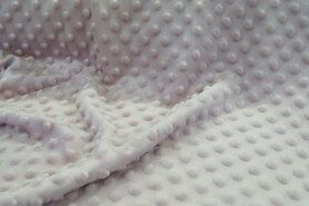 Plaid stoffen - Polyester stof - Fur Niply lichtroze (minky - stof) - 3347-011
