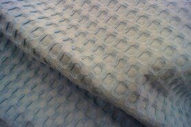 Badjas stoffen - Wafelkatoen stof - grof - lichtblauw - 0700-630